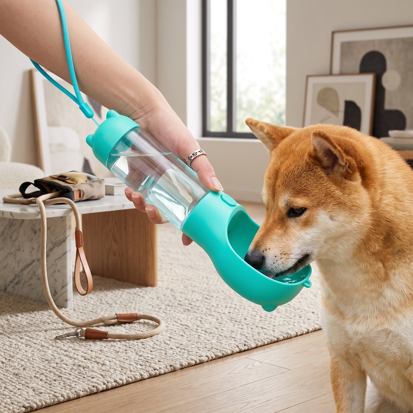 4 in 1 Portable Dog Water Bottle