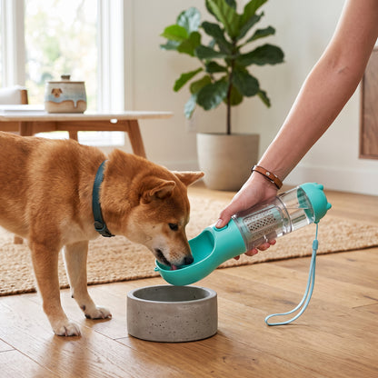 4 in 1 Portable Dog Water Bottle