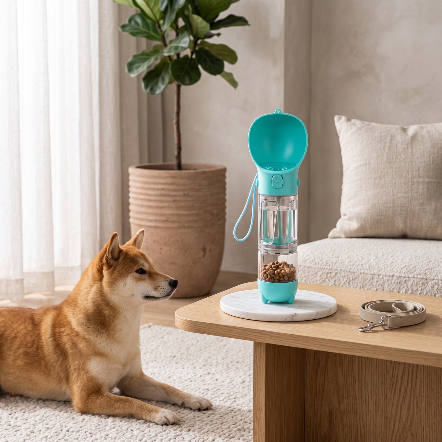 4 in 1 Portable Dog Water Bottle