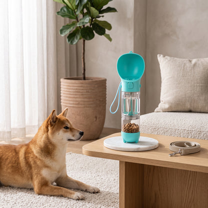 4 in 1 Portable Dog Water Bottle