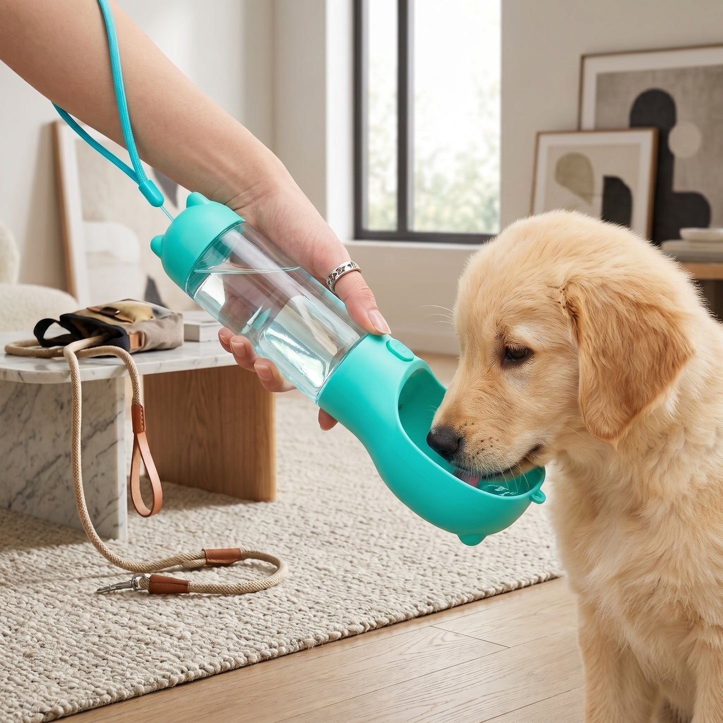 4 in 1 Portable Dog Water Bottle