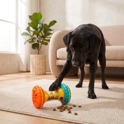 Interactive Rolling Dog Treat Dispenser Toy