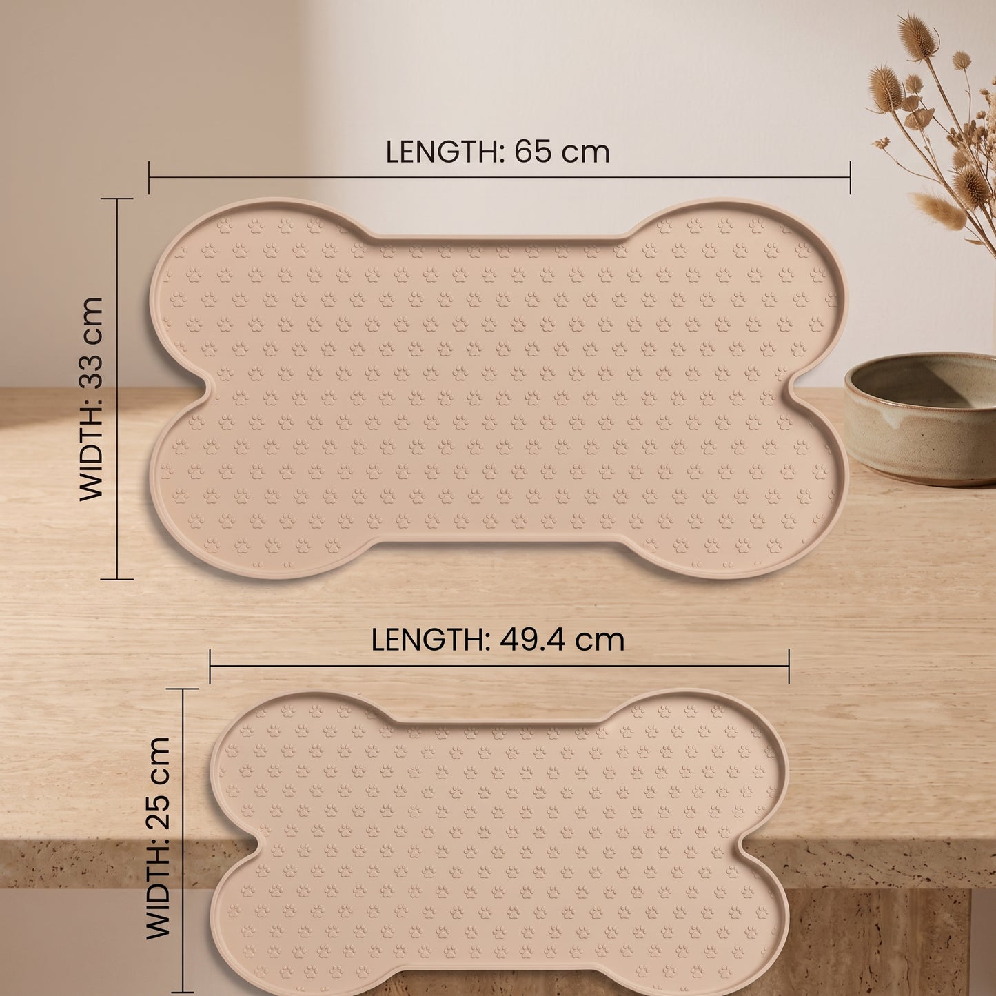 Bone Shaped Silicone Dog Feeding Mat