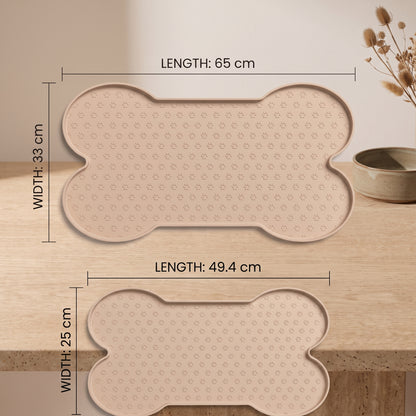 Bone Shaped Silicone Dog Feeding Mat