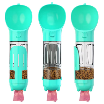 4 in 1 Portable Dog Water Bottle