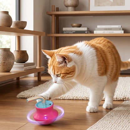 Automatic Roly-Poly Laser Cat Toy for Indoor Cats