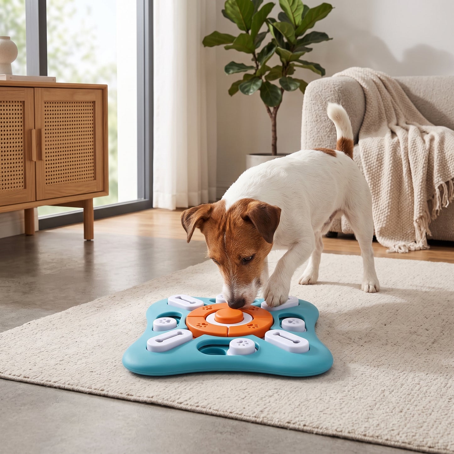 Interactive Dog Puzzle Feeder