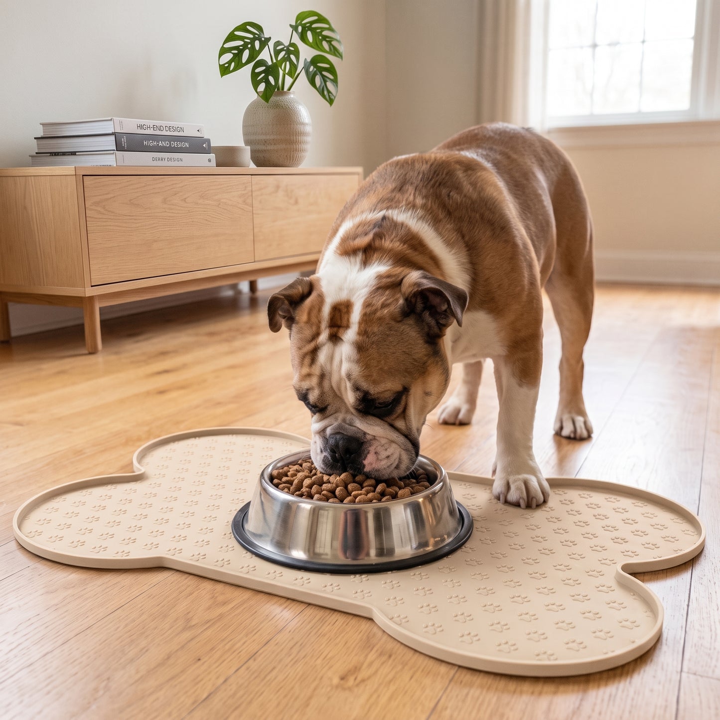 Bone Shaped Silicone Dog Feeding Mat