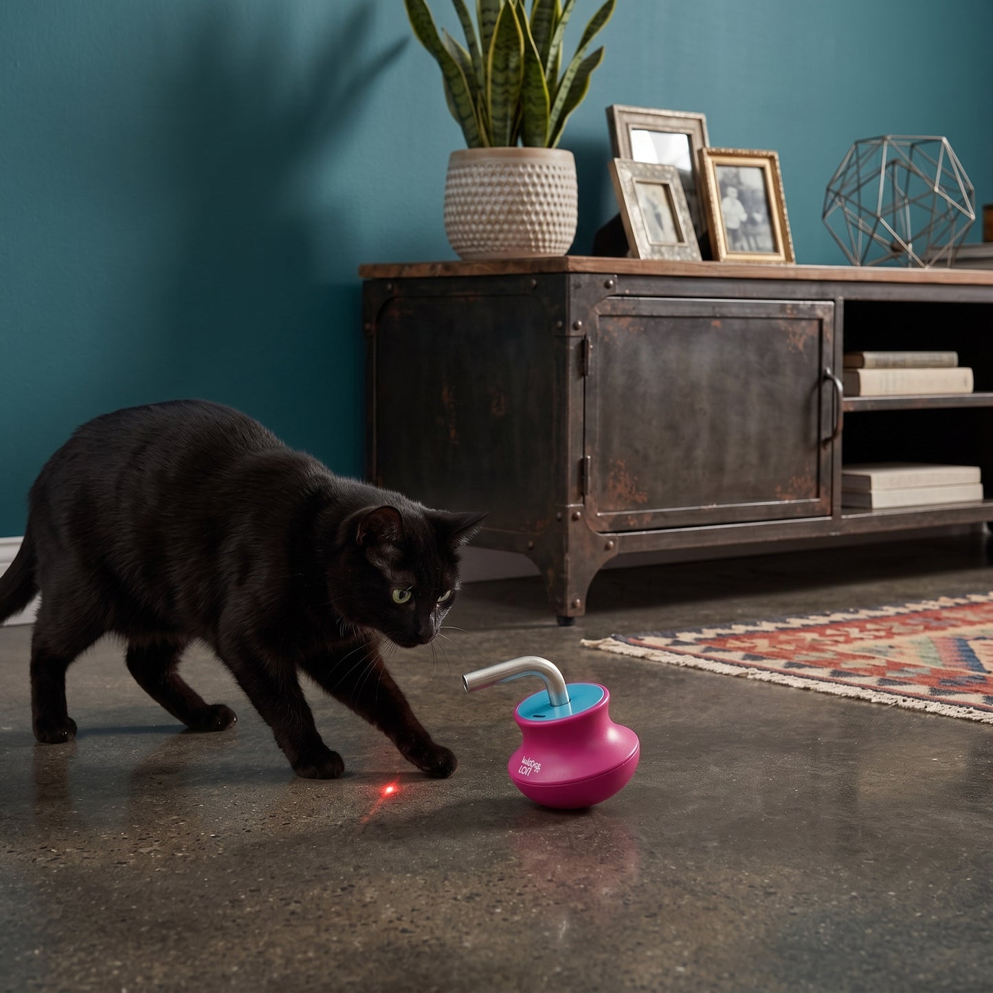 Automatic Roly-Poly Laser Cat Toy for Indoor Cats