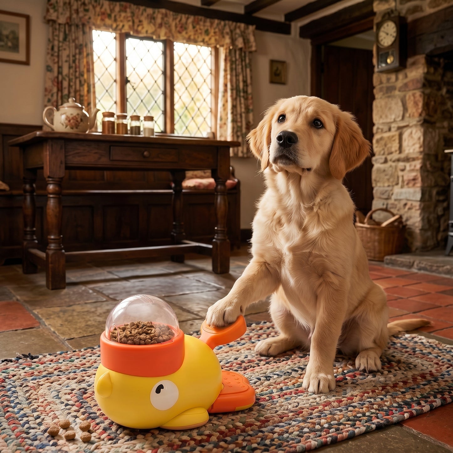 Interactive Dog Puzzle Feeder Toy