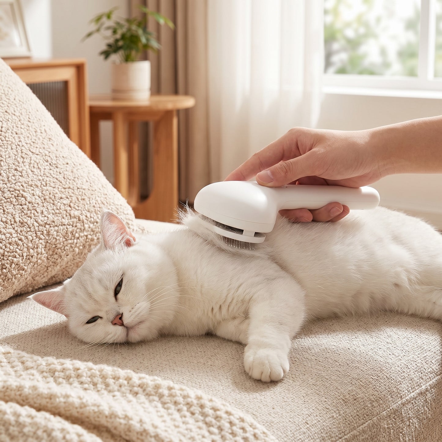 3-in-1 Pet Steam Grooming Brush