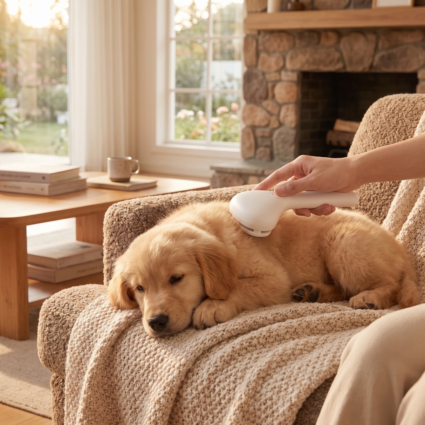 3-in-1 Pet Steam Grooming Brush