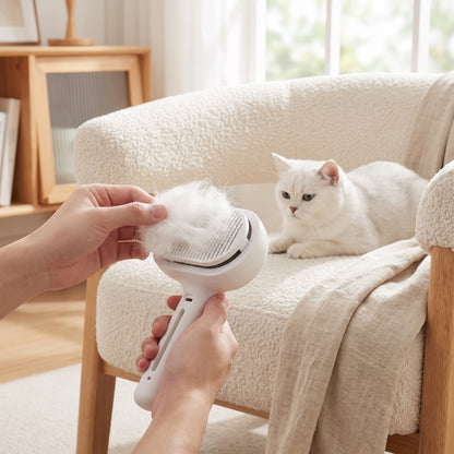 3-in-1 Pet Steam Grooming Brush