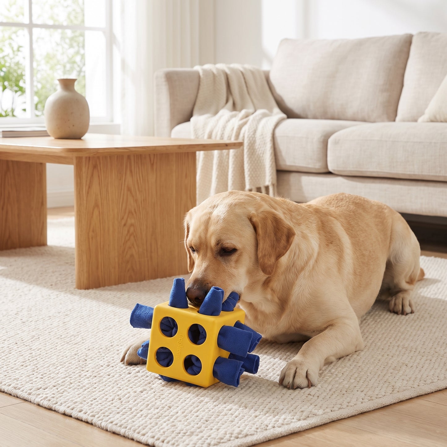 Interactive Dog Treat Puzzle Cube