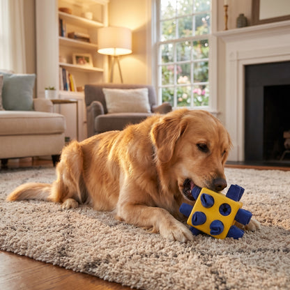 Interactive Dog Treat Puzzle Cube
