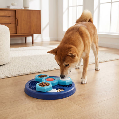 Interactive Pet Puzzle Bowl