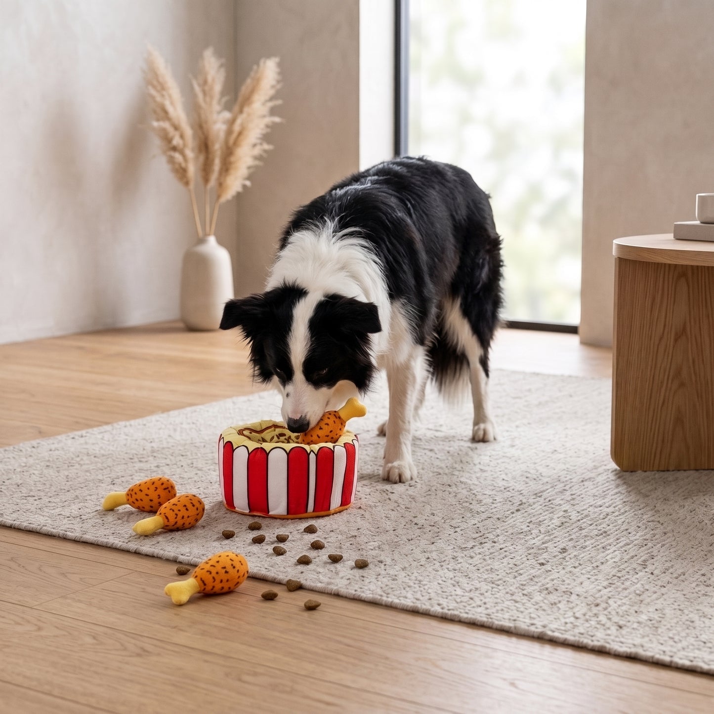 Interactive Plush Squeaky Dog Toy
