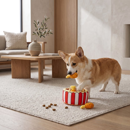 Interactive Plush Squeaky Dog Toy