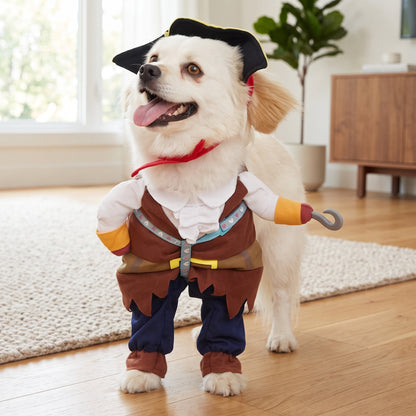 Funny Pirate Dog Costume
