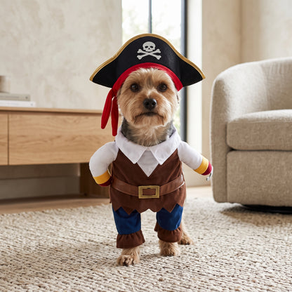 Funny Pirate Dog Costume
