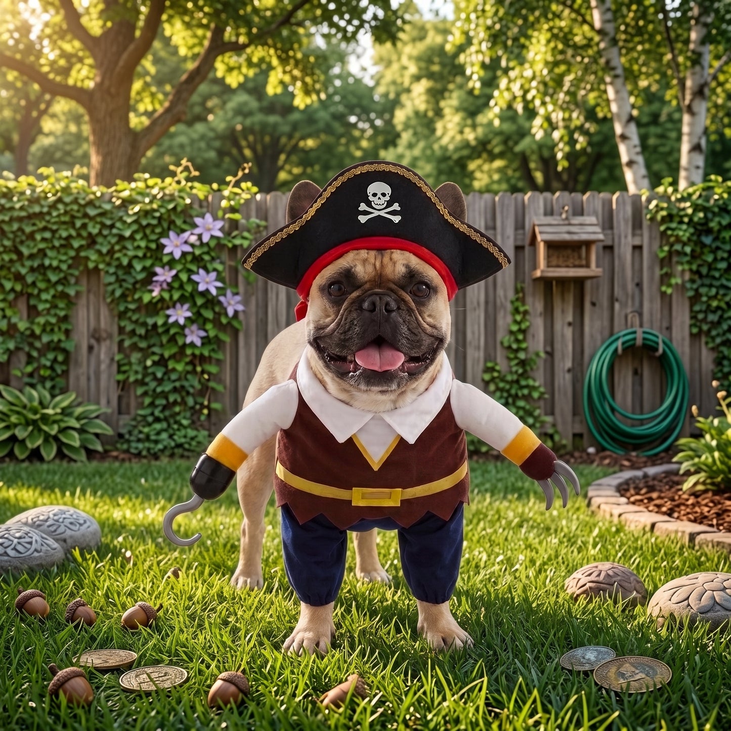 Funny Pirate Dog Costume