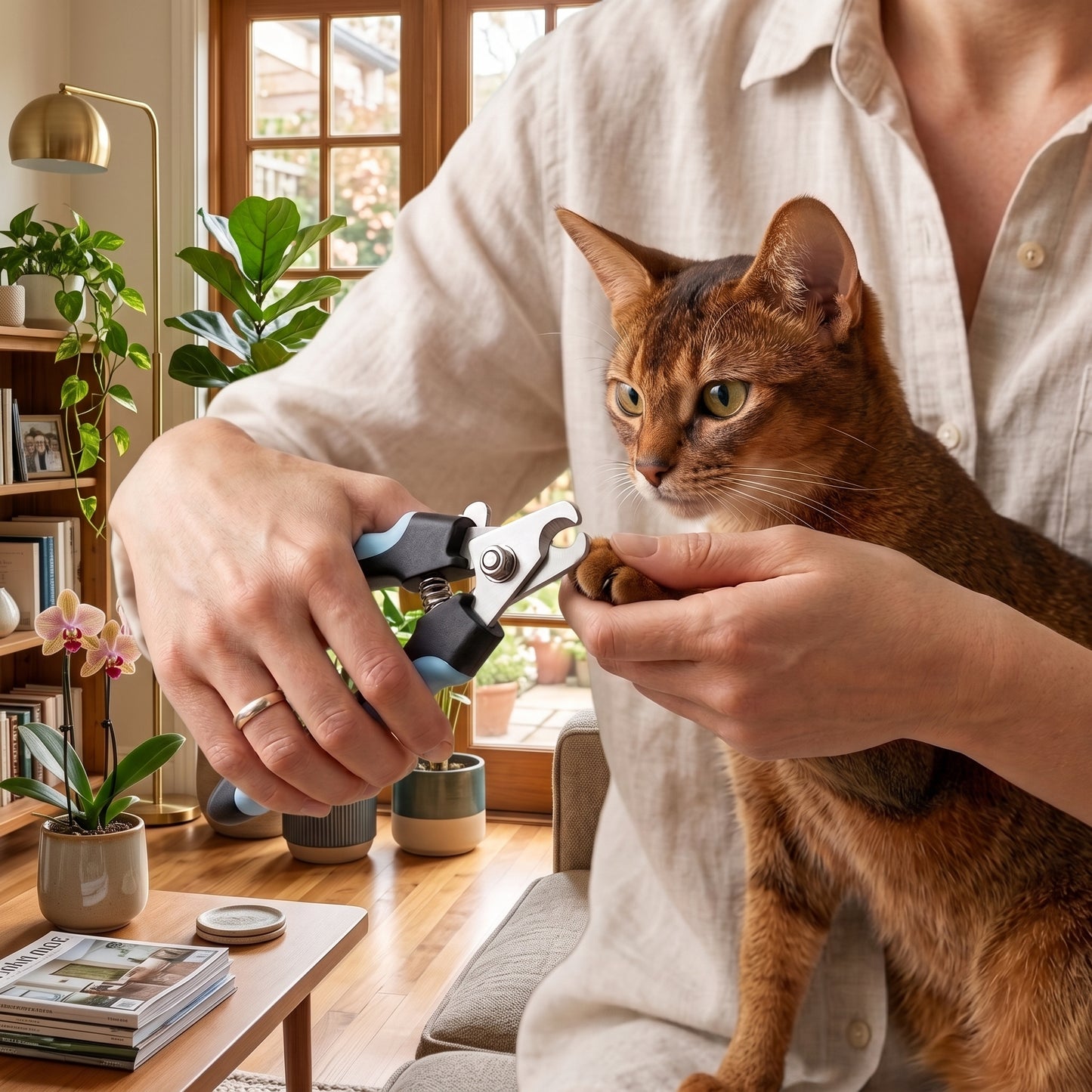 Professional Pet Nail Clippers with Safety Guard & Nail File