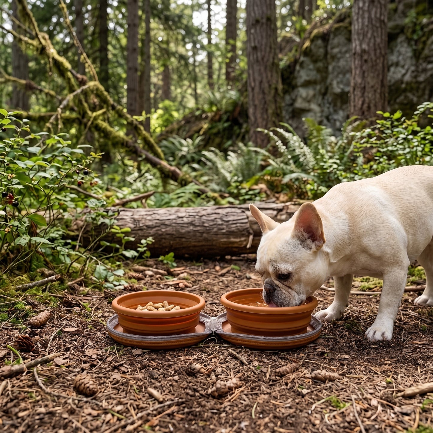 Portable Pet Food & Water Bowl