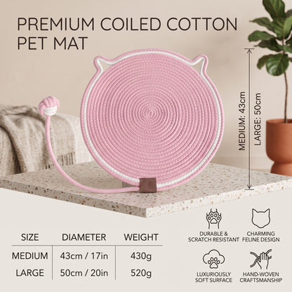 Interactive Cat Scratch Mat with Hanging Ball