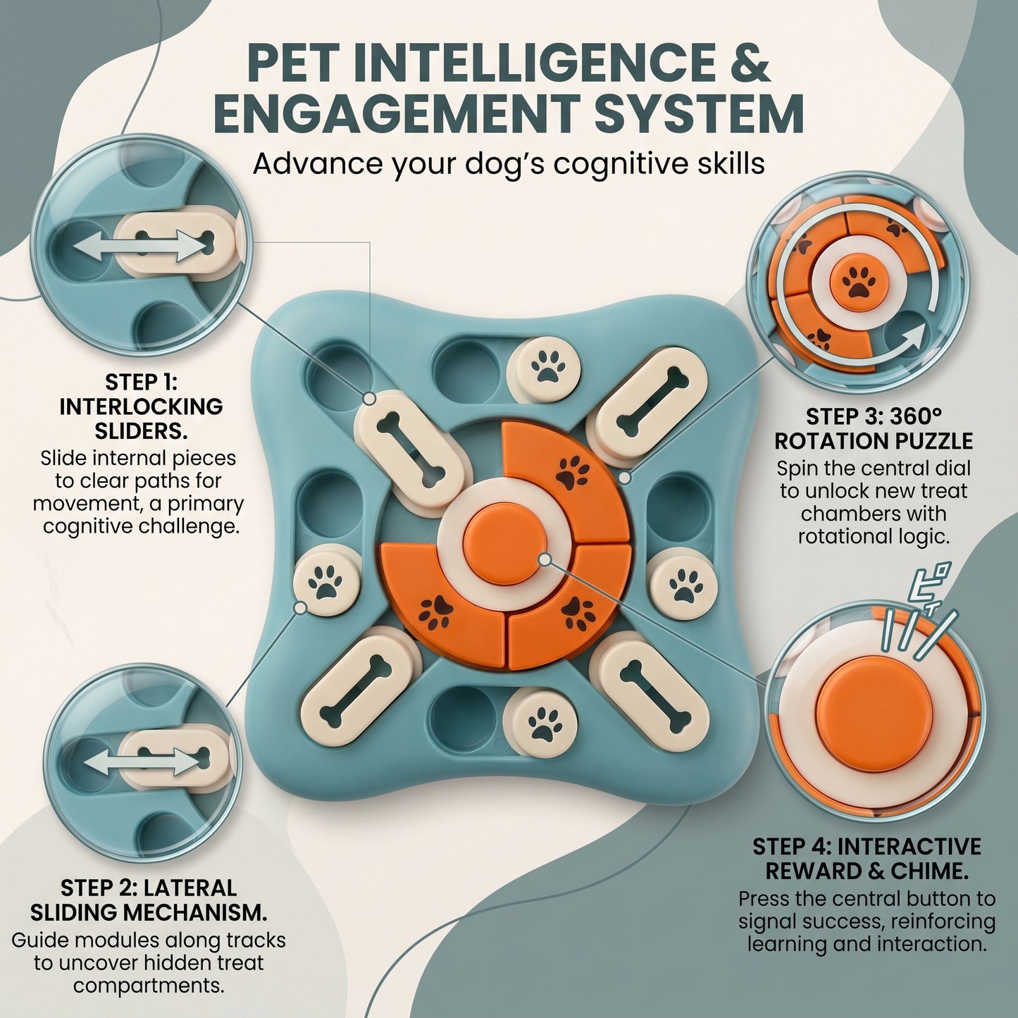 Interactive Dog Puzzle Feeder