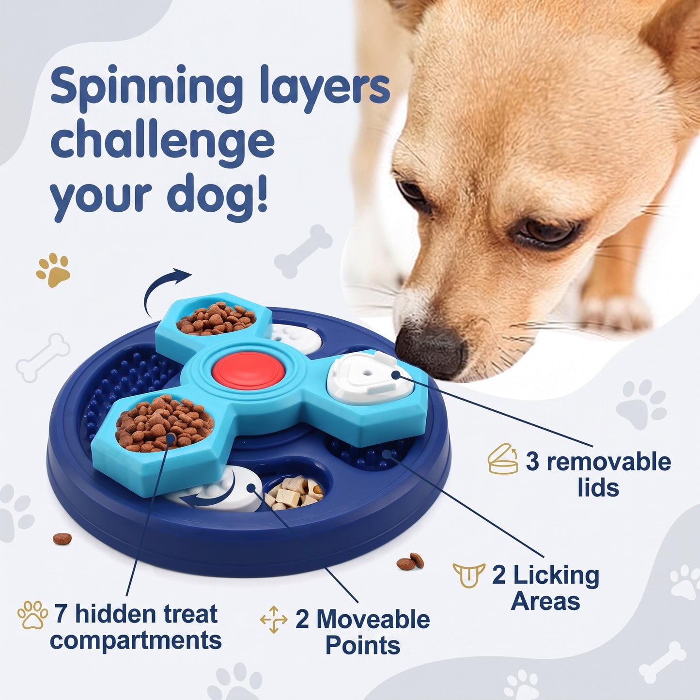 Interactive Pet Puzzle Bowl