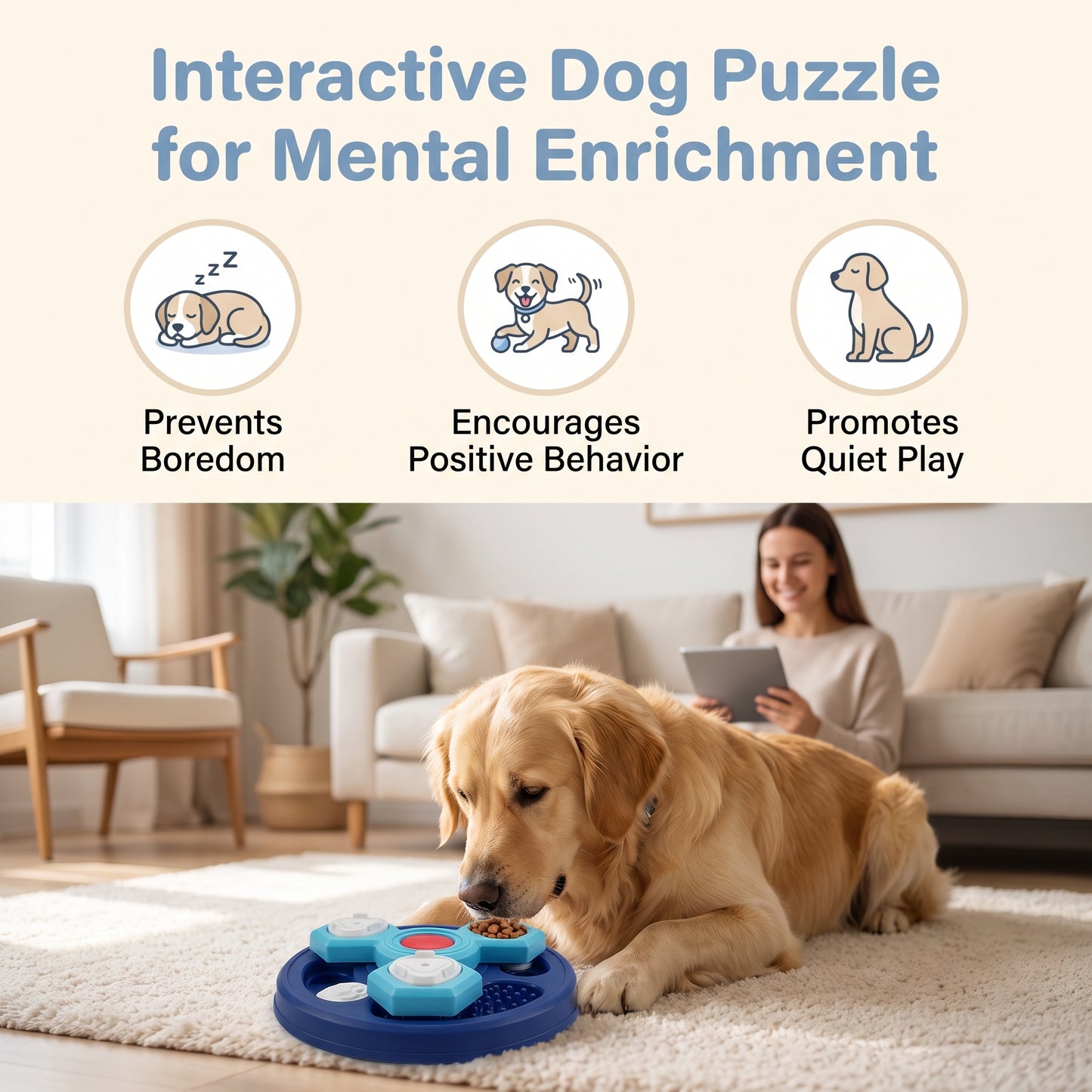 Interactive Pet Puzzle Bowl