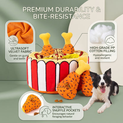 Interactive Plush Squeaky Dog Toy