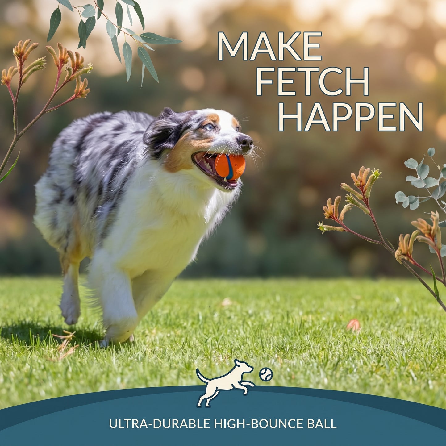 Ultra Bounce Rubber Dog Fetch Ball
