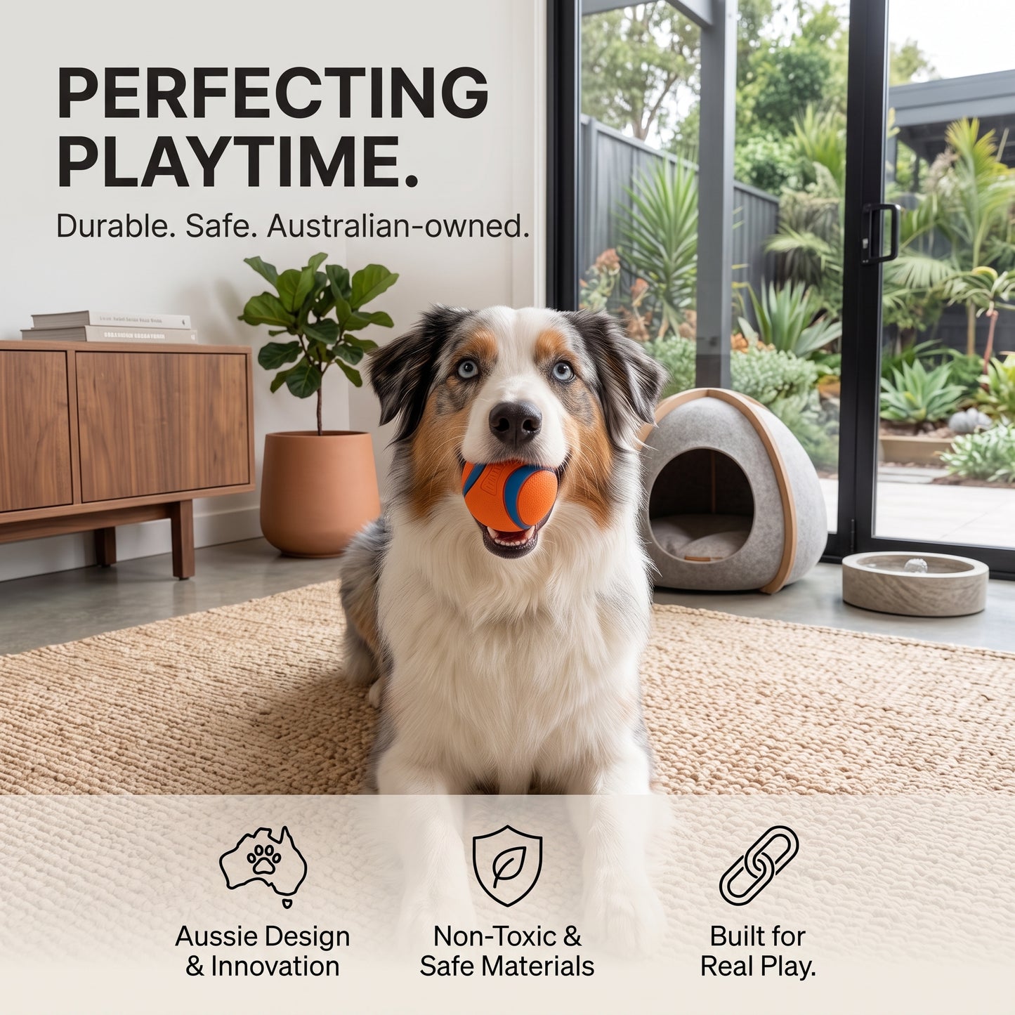 Ultra Bounce Rubber Dog Fetch Ball