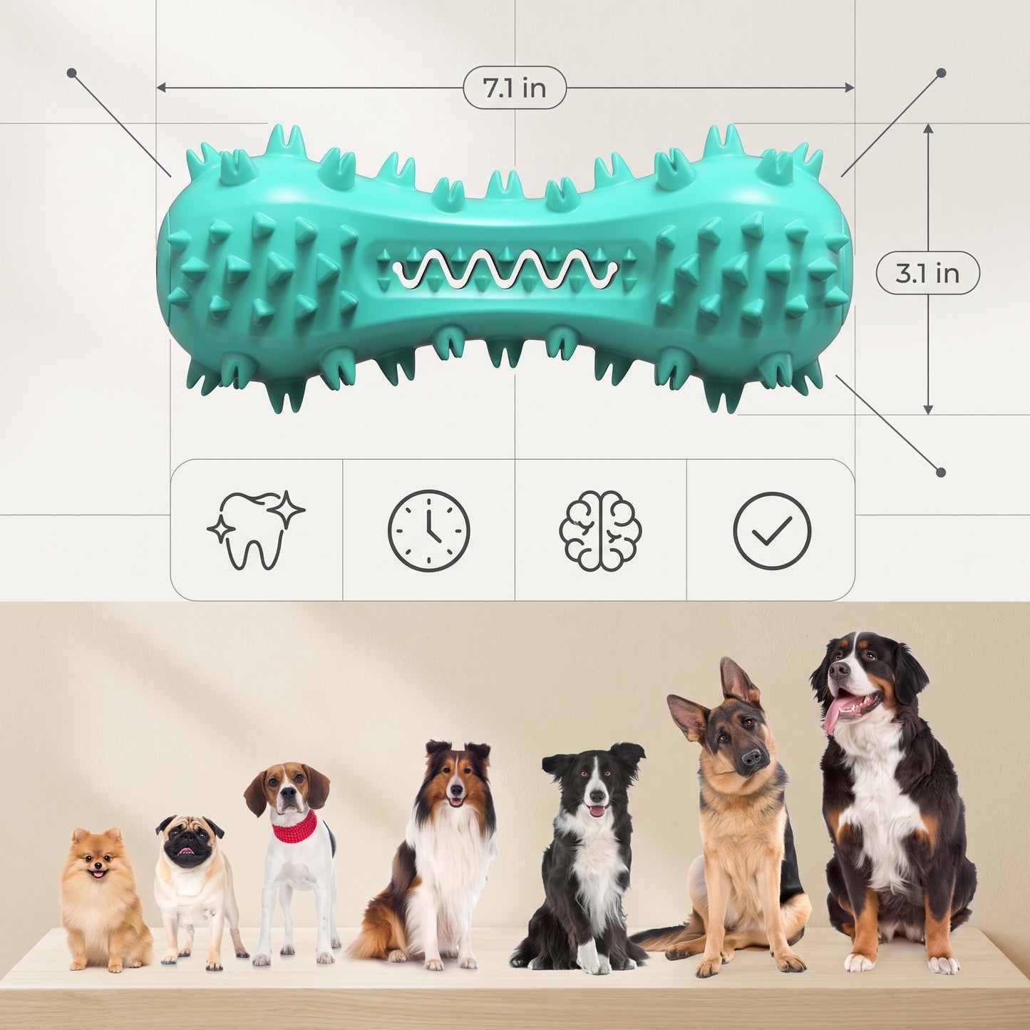 Indestructible Puppy Teething Chew Toy for Dogs