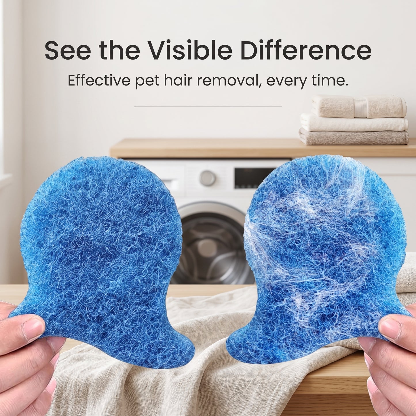 Reusable Pet Hair Remover for Washing Machine & Laundry