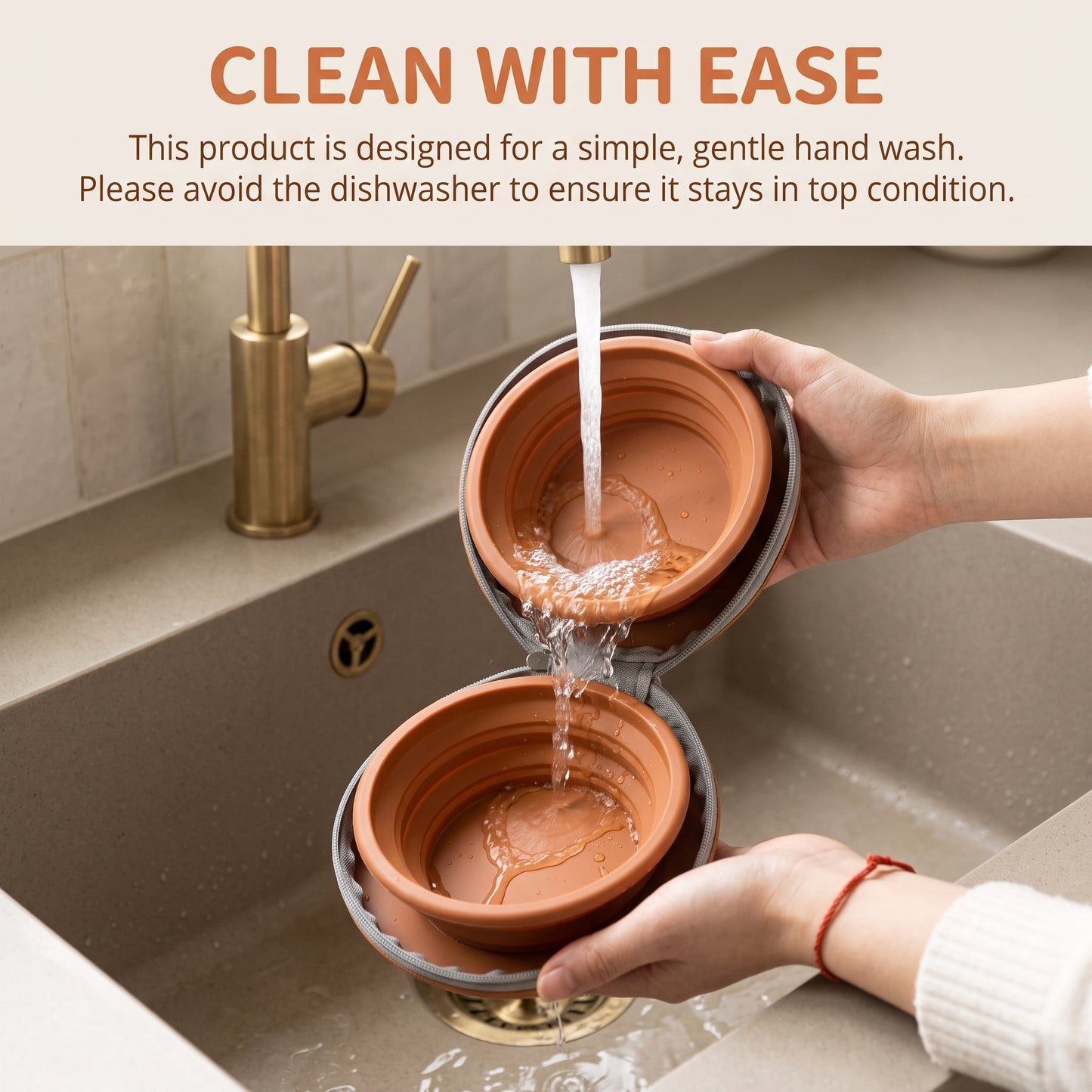 Portable Pet Food & Water Bowl