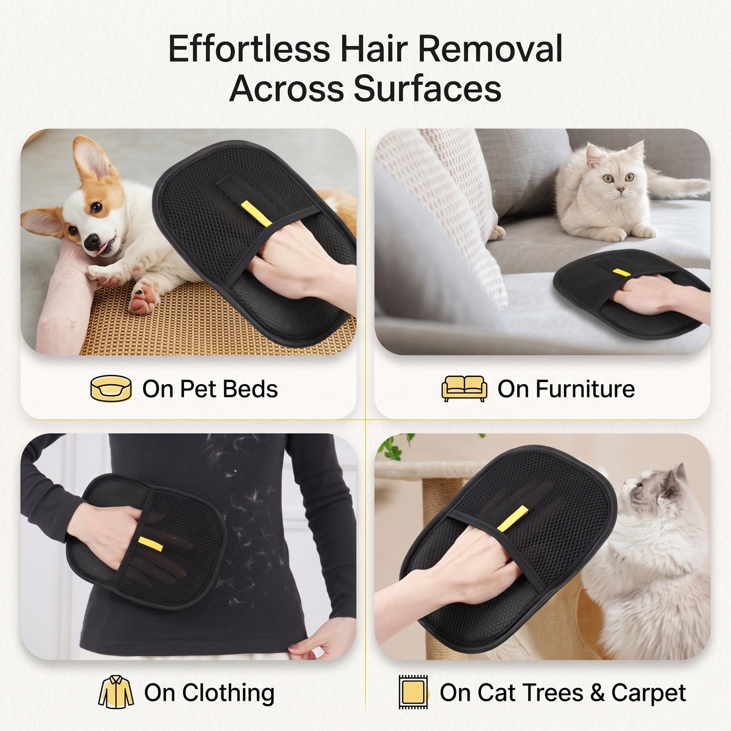 Reusable Pet Hair Remover Glove