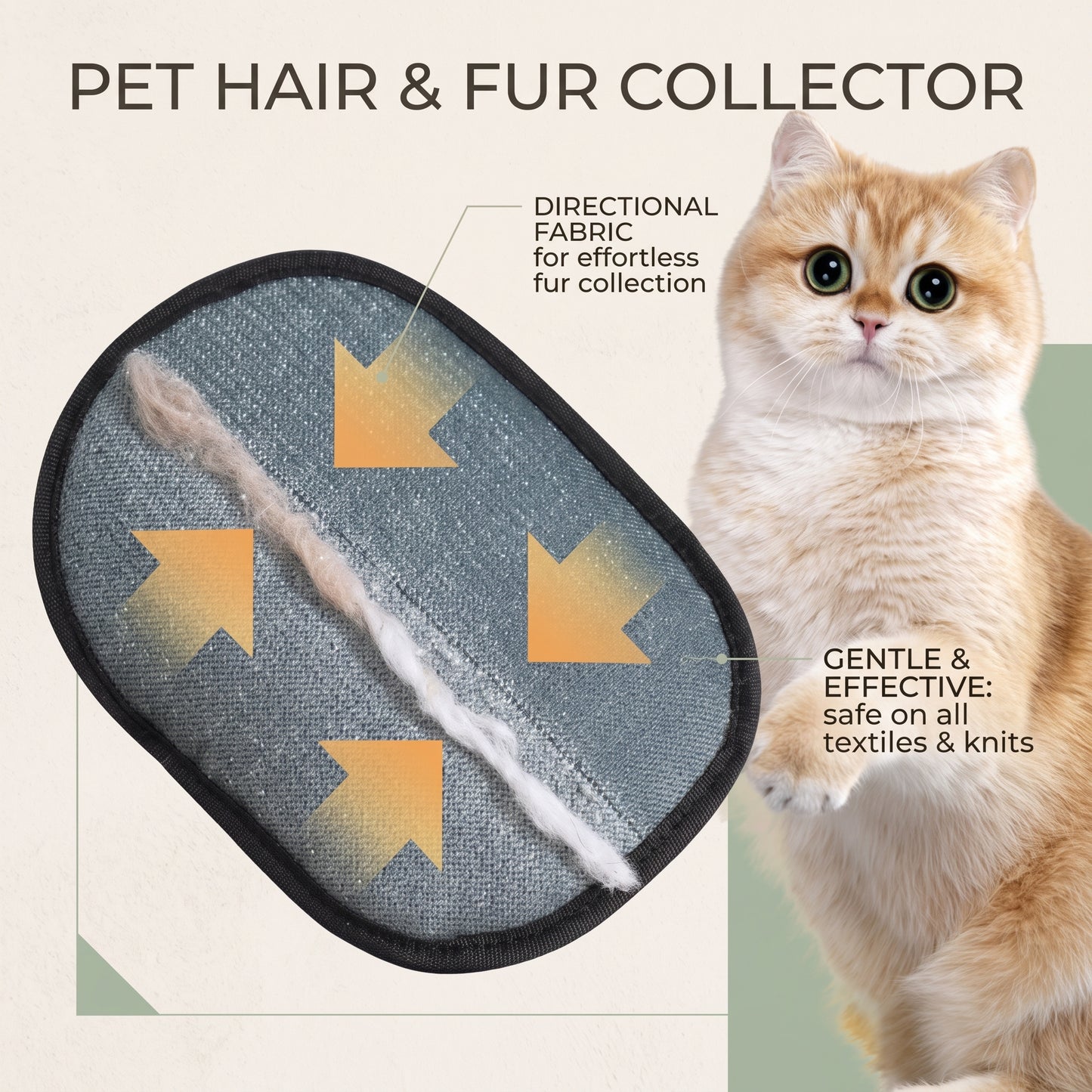 Reusable Pet Hair Remover Glove