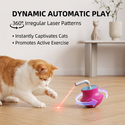 Automatic Roly-Poly Laser Cat Toy for Indoor Cats