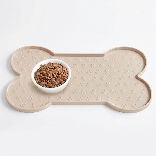 Bone Shaped Silicone Dog Feeding Mat