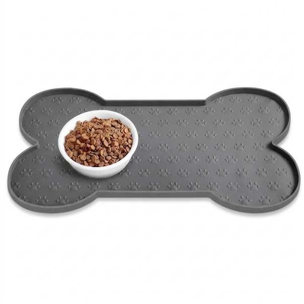Bone Shaped Silicone Dog Feeding Mat