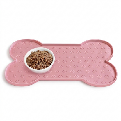 Bone Shaped Silicone Dog Feeding Mat