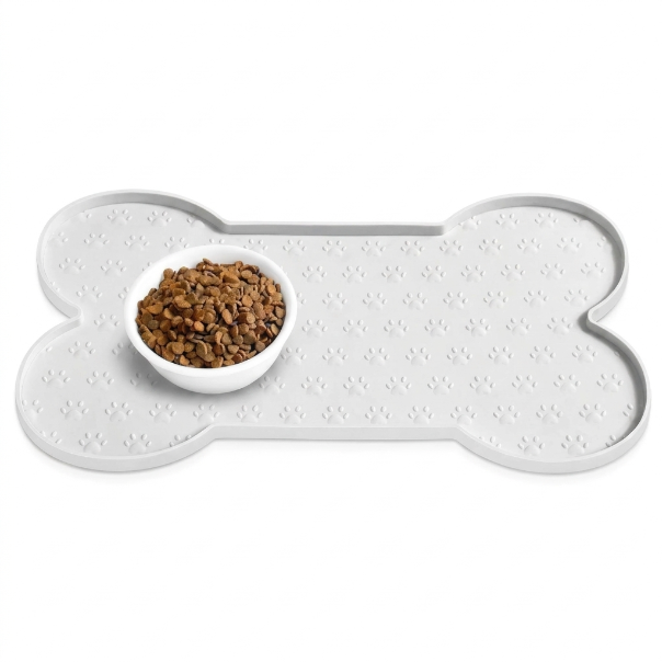 Bone Shaped Silicone Dog Feeding Mat