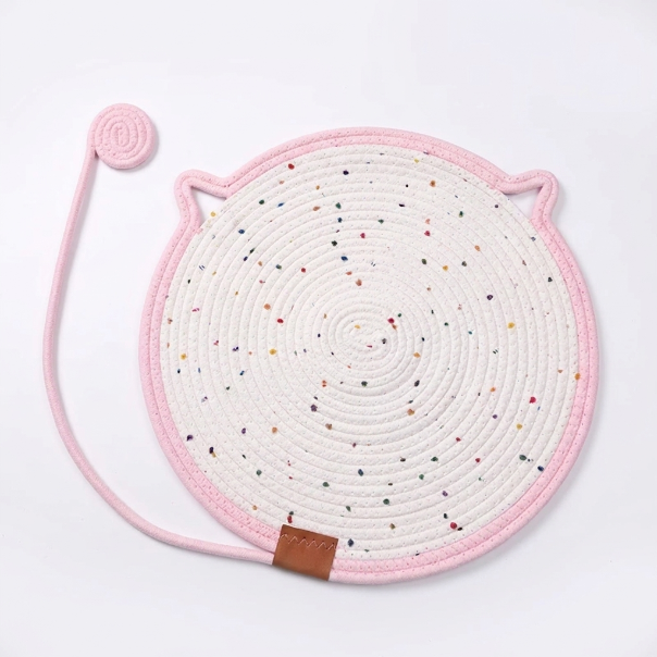 Interactive Cat Scratch Mat with Hanging Ball