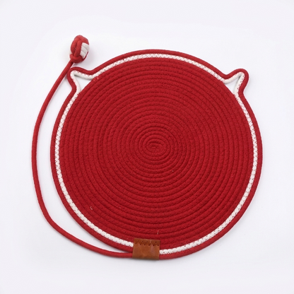 Interactive Cat Scratch Mat with Hanging Ball