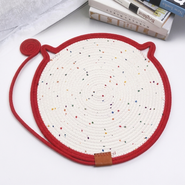 Interactive Cat Scratch Mat with Hanging Ball