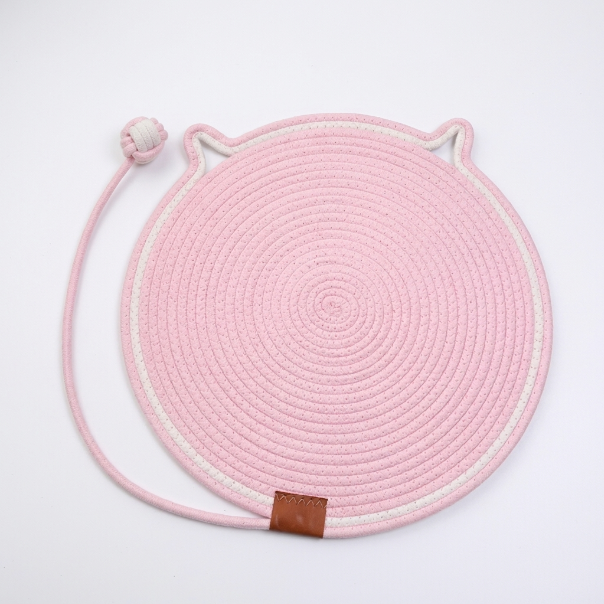 Interactive Cat Scratch Mat with Hanging Ball