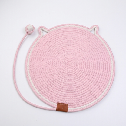 Interactive Cat Scratch Mat with Hanging Ball