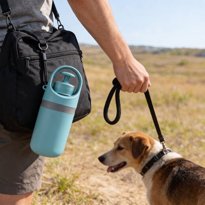Portable Dog Poop Scooper with Built-In Bag Dispenser